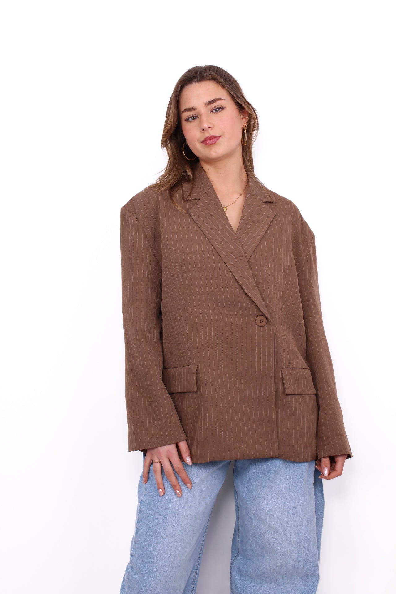 MARLEY BLAZER - LIGHT BROWN