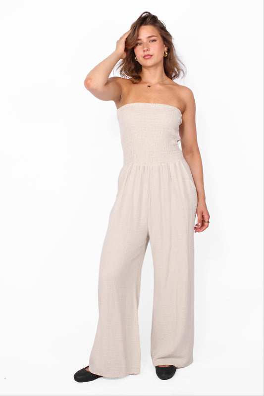COTTON JUMPSUIT