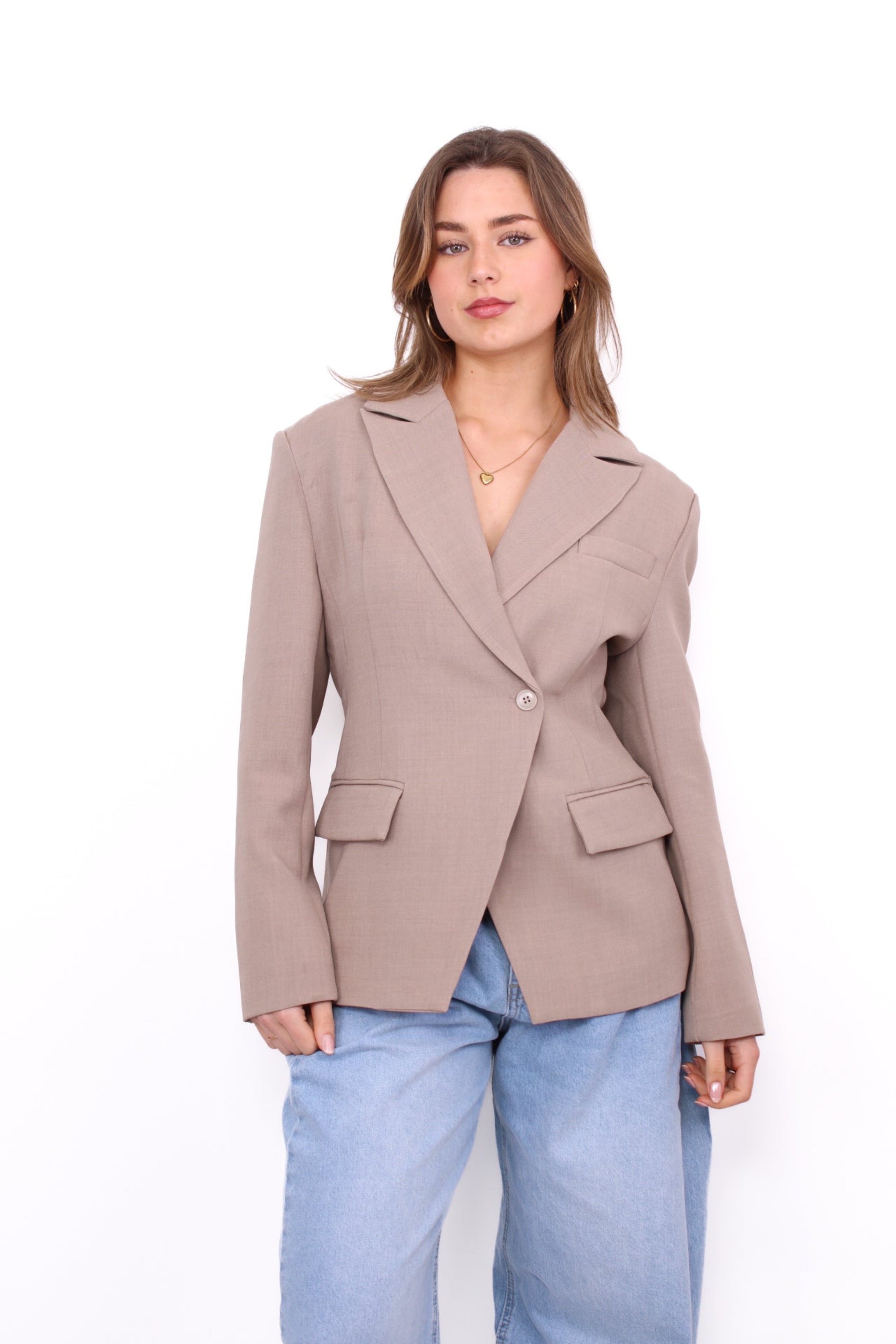 HOLLY BLAZER - TAUPE