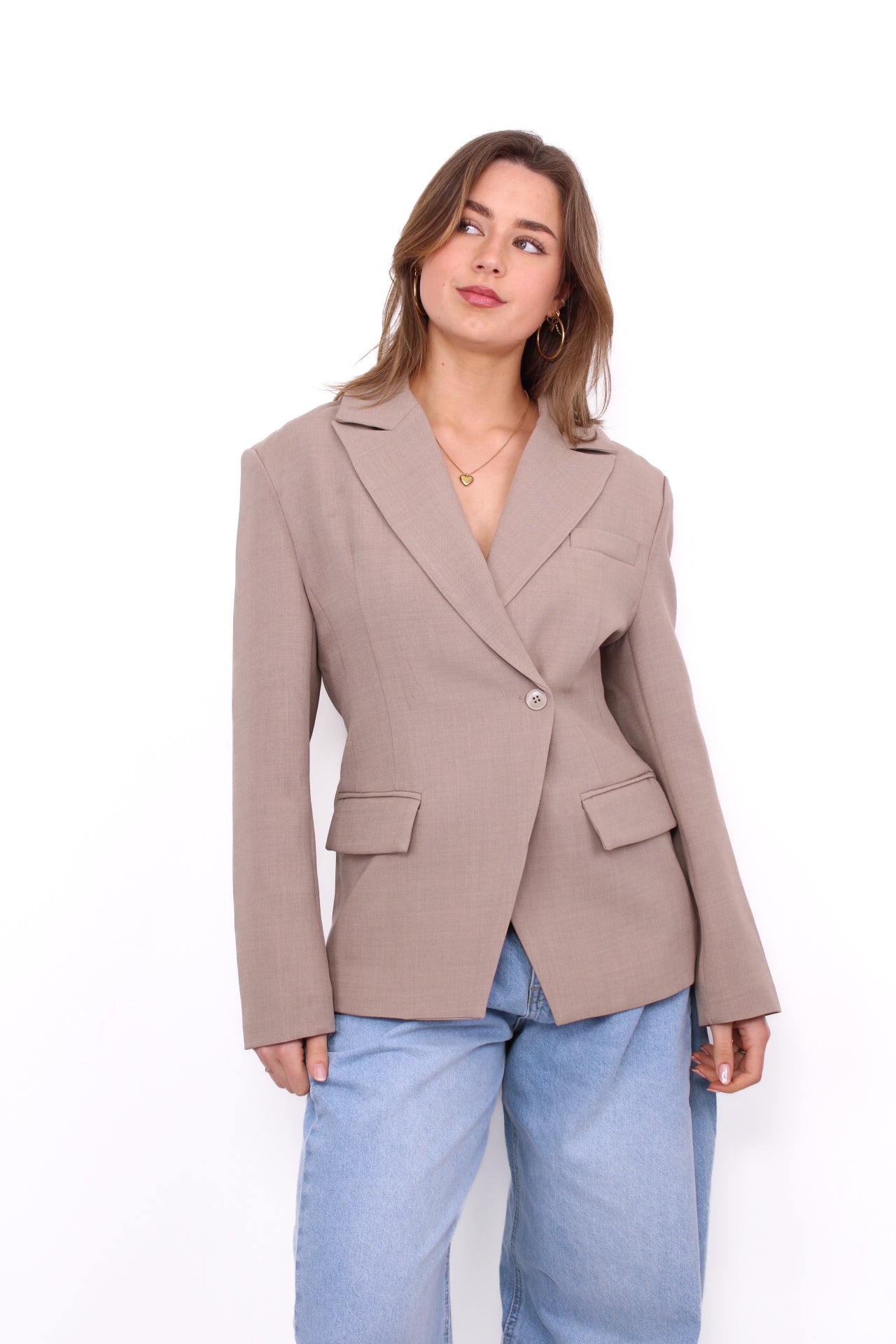 HOLLY BLAZER - TAUPE