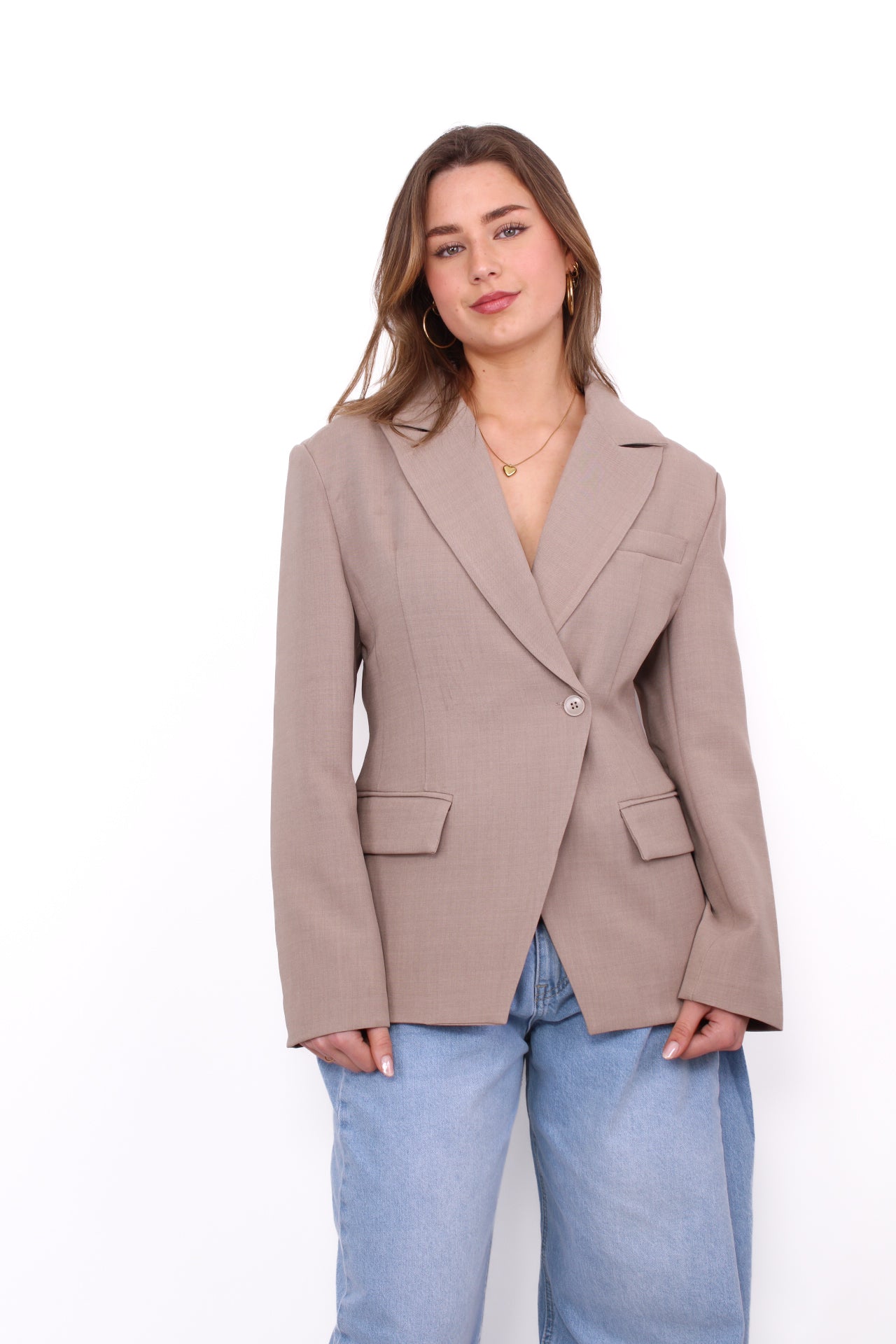 HOLLY BLAZER - TAUPE