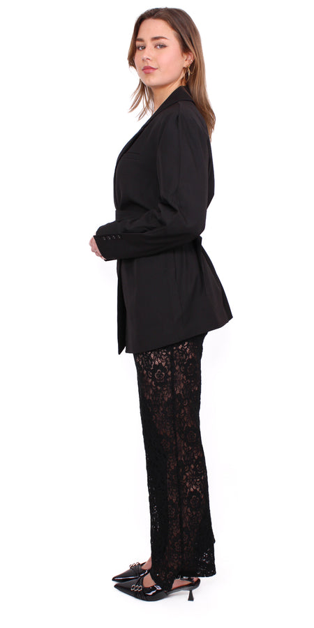 LACE PANTS - BLACK
