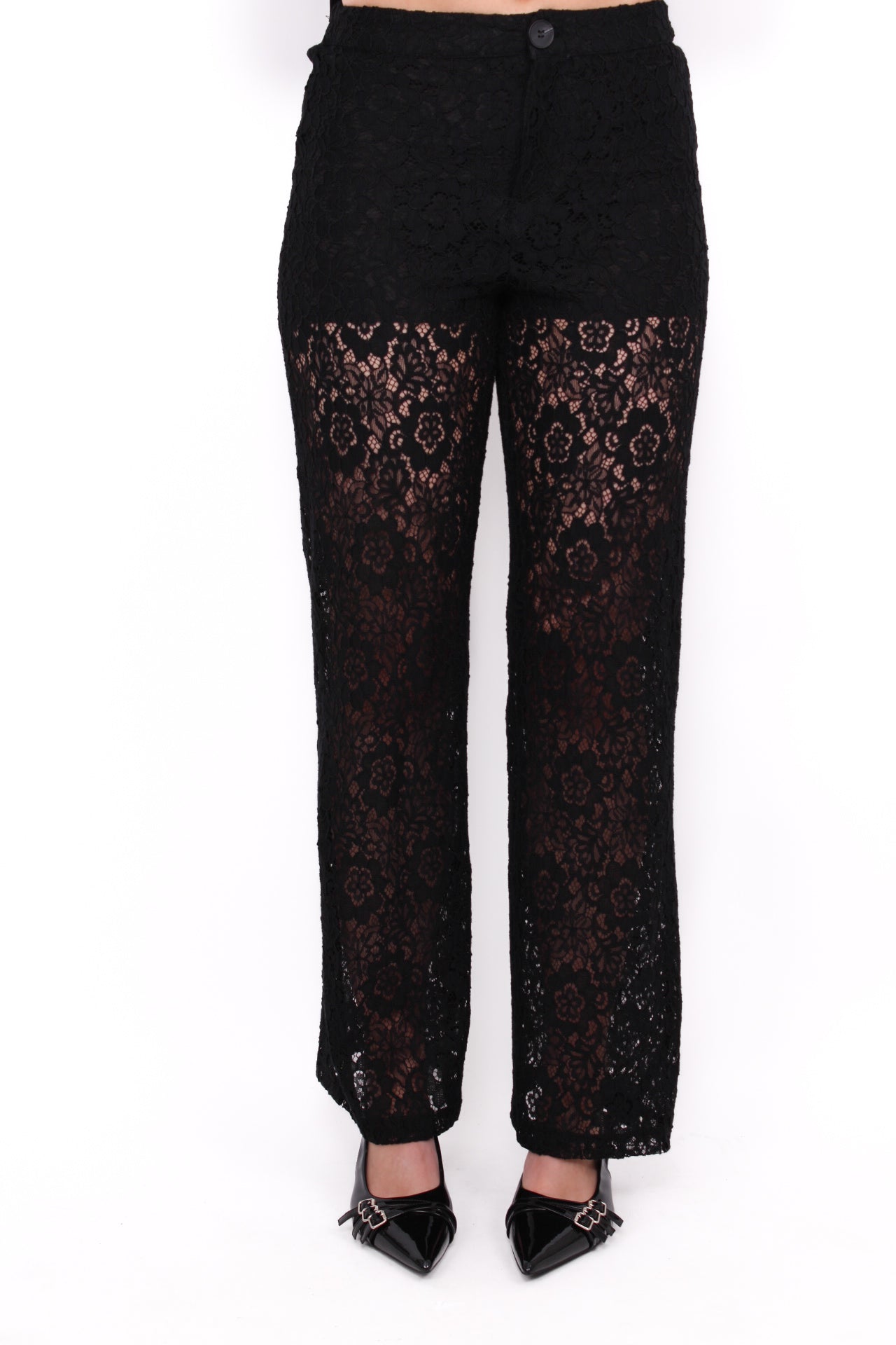 LACE PANTS - BLACK