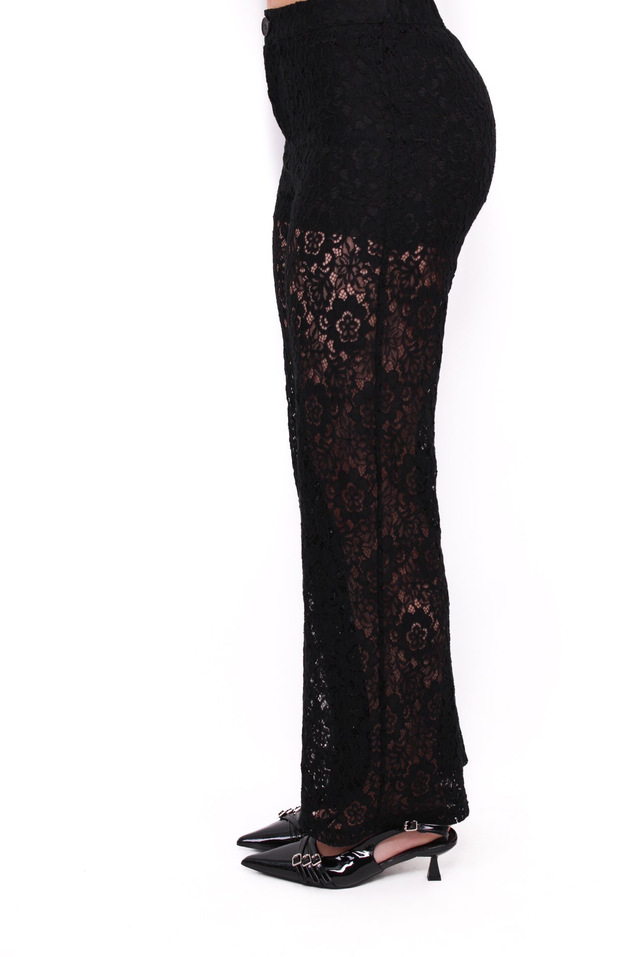 LACE PANTS - BLACK
