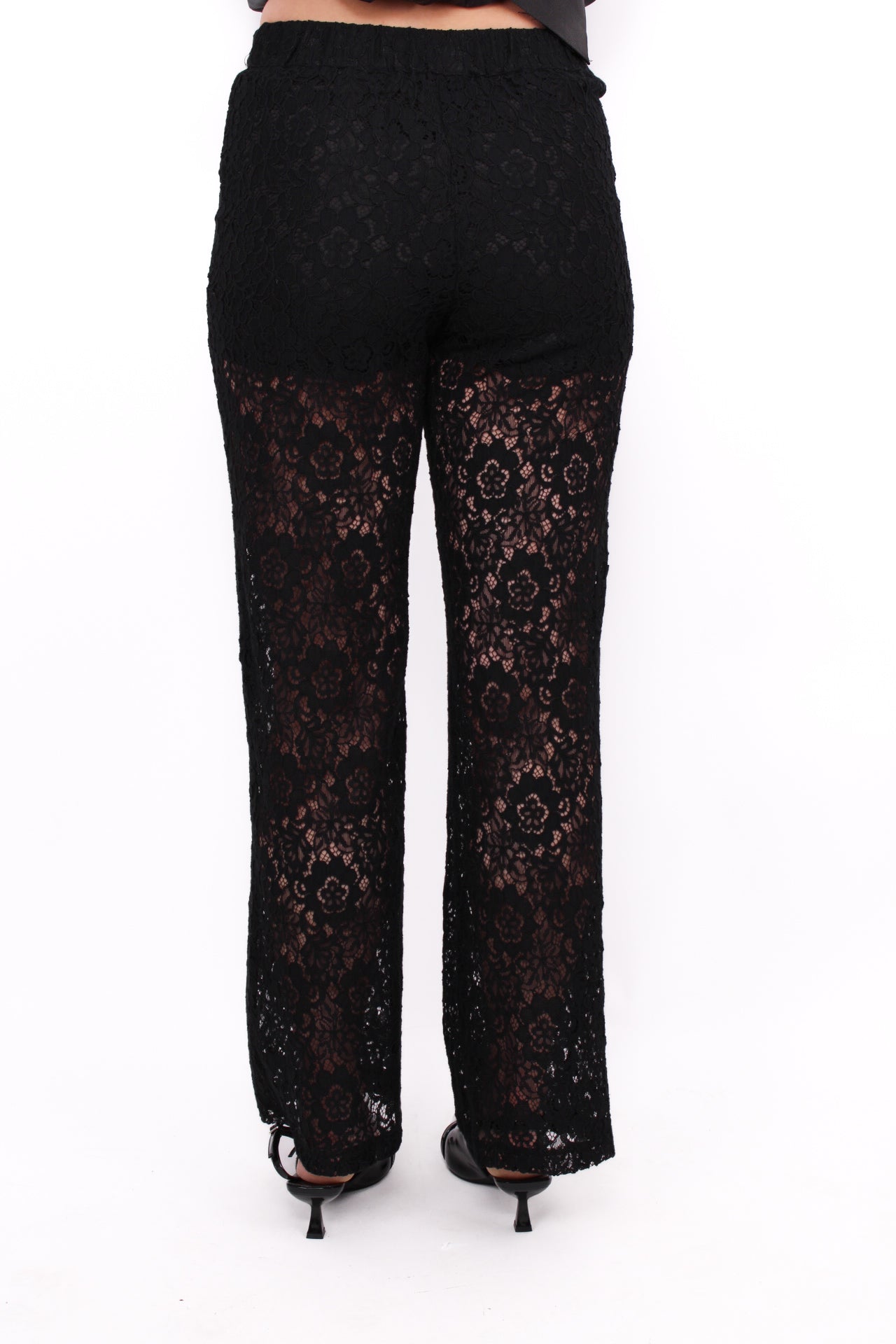 LACE PANTS - BLACK