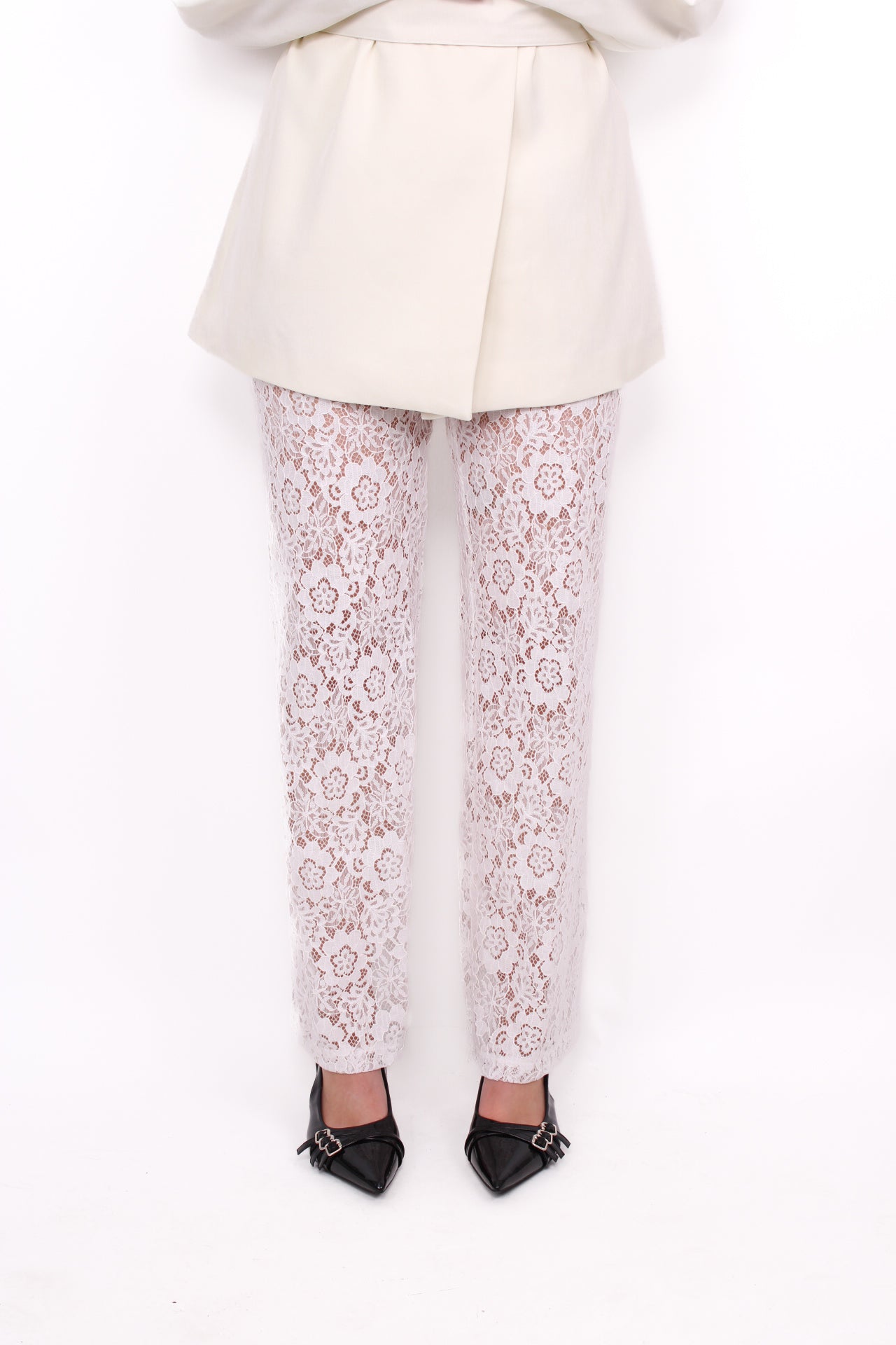 LACE PANTS - WHITE
