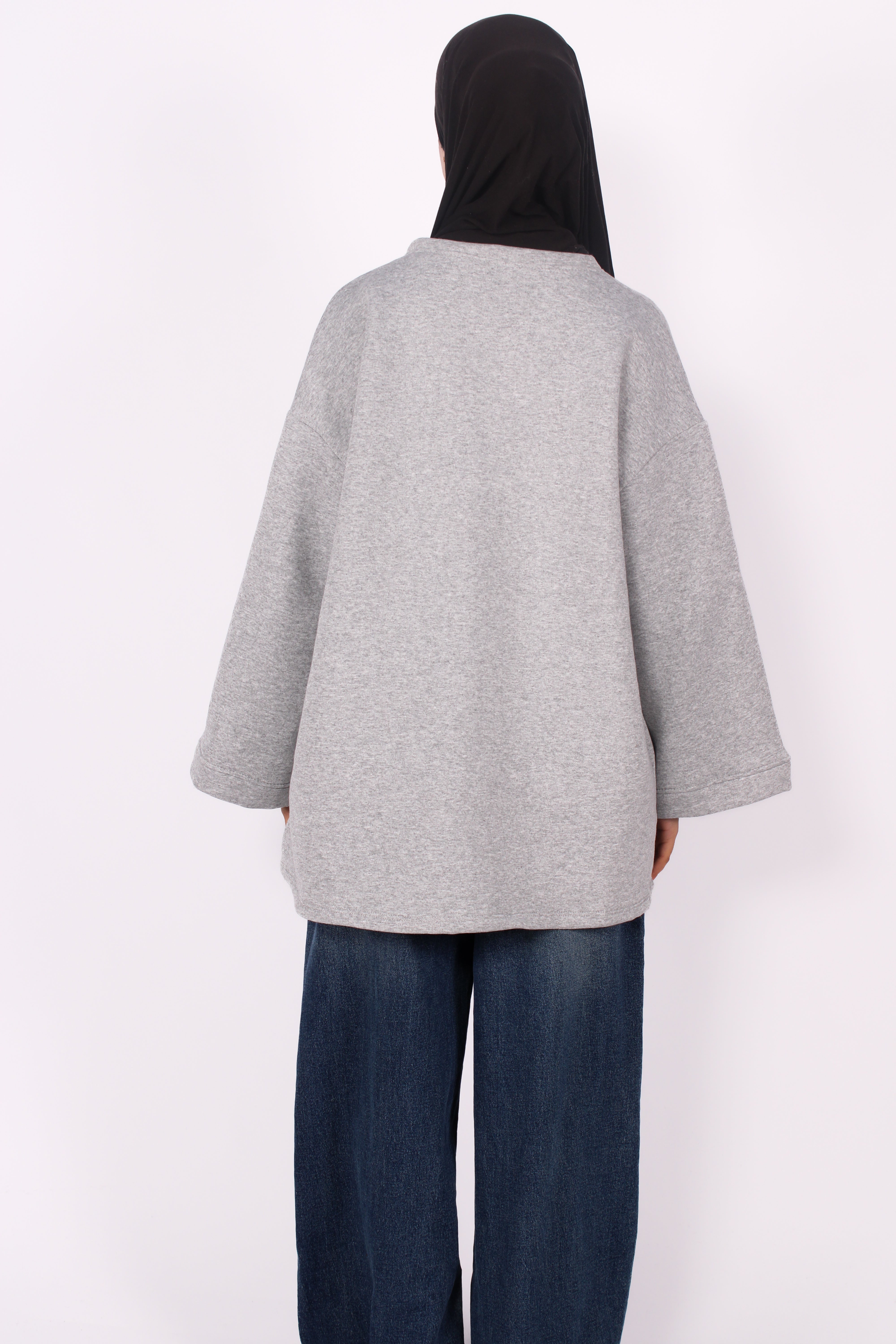 WARM HUGS SWEATER - GREY MARL