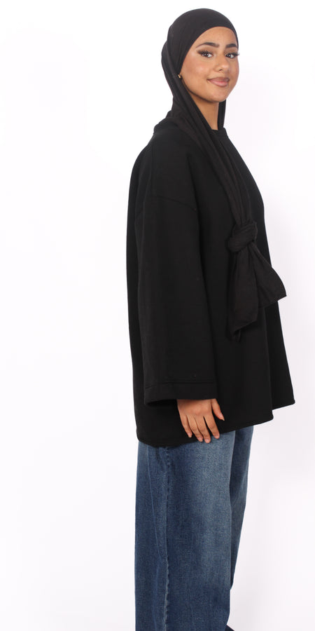 WARM HUGS SWEATER - BLACK