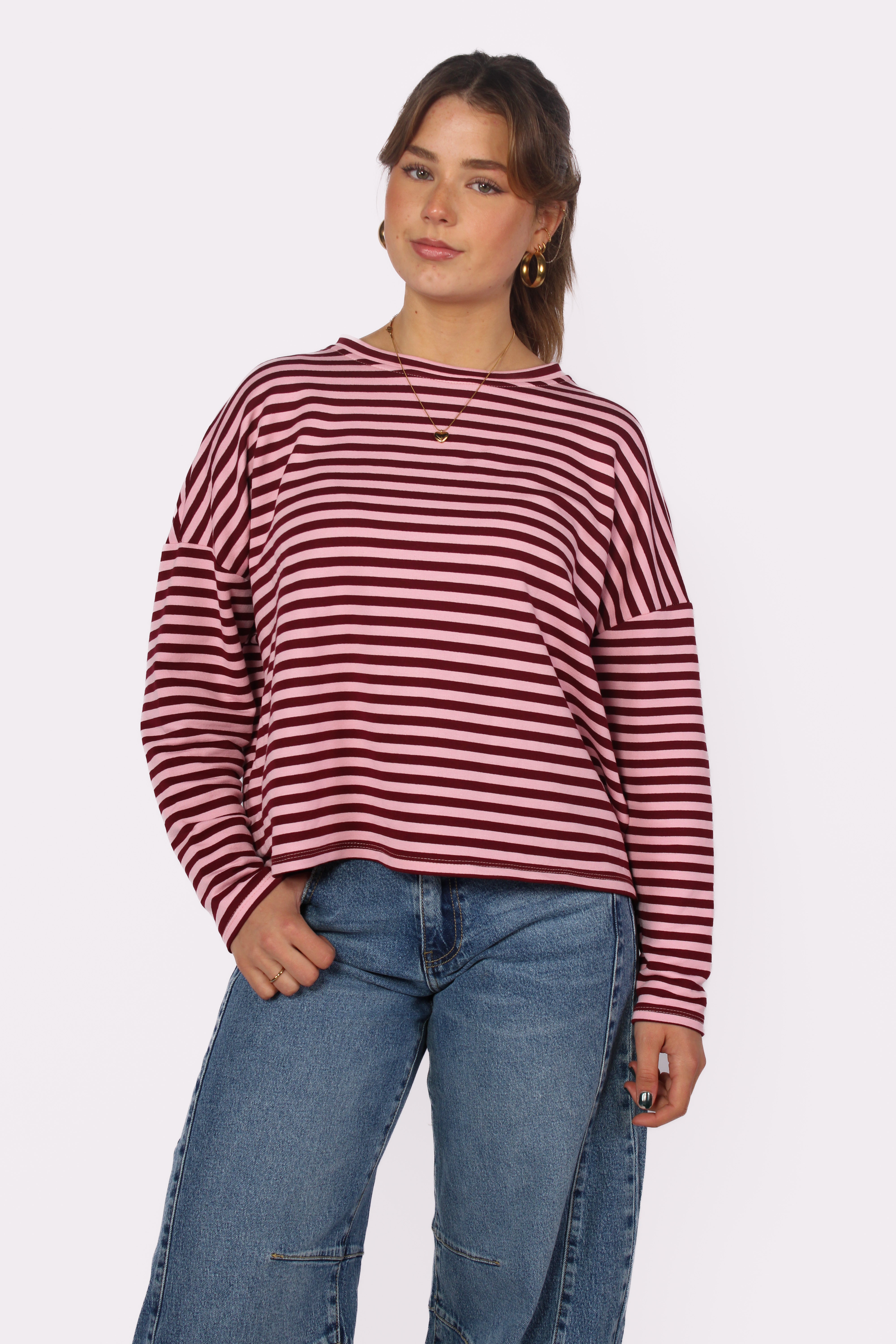 STRIPES LONG SLEEVE - PINK