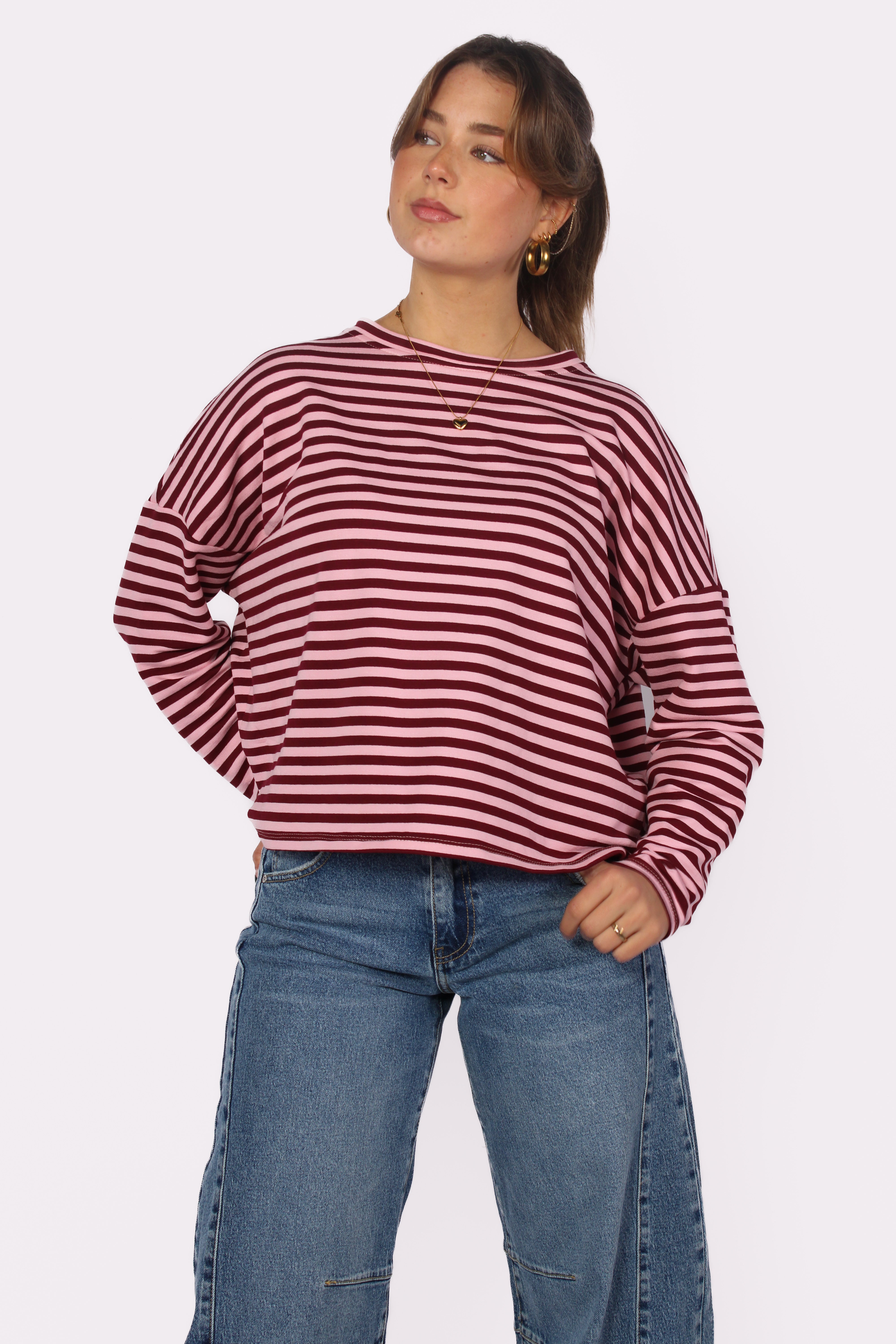 STRIPES LONG SLEEVE - PINK