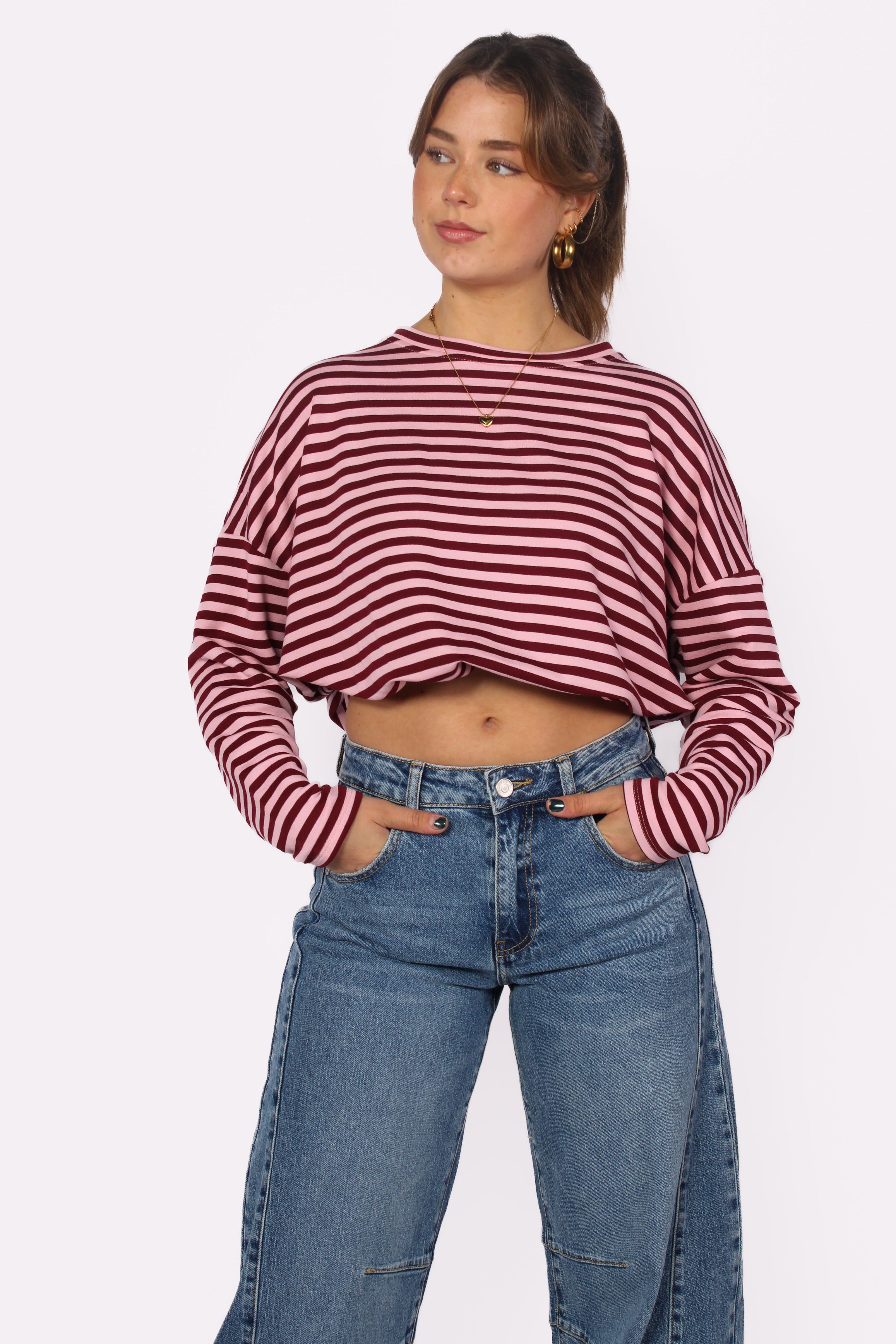 STRIPES LONG SLEEVE - PINK