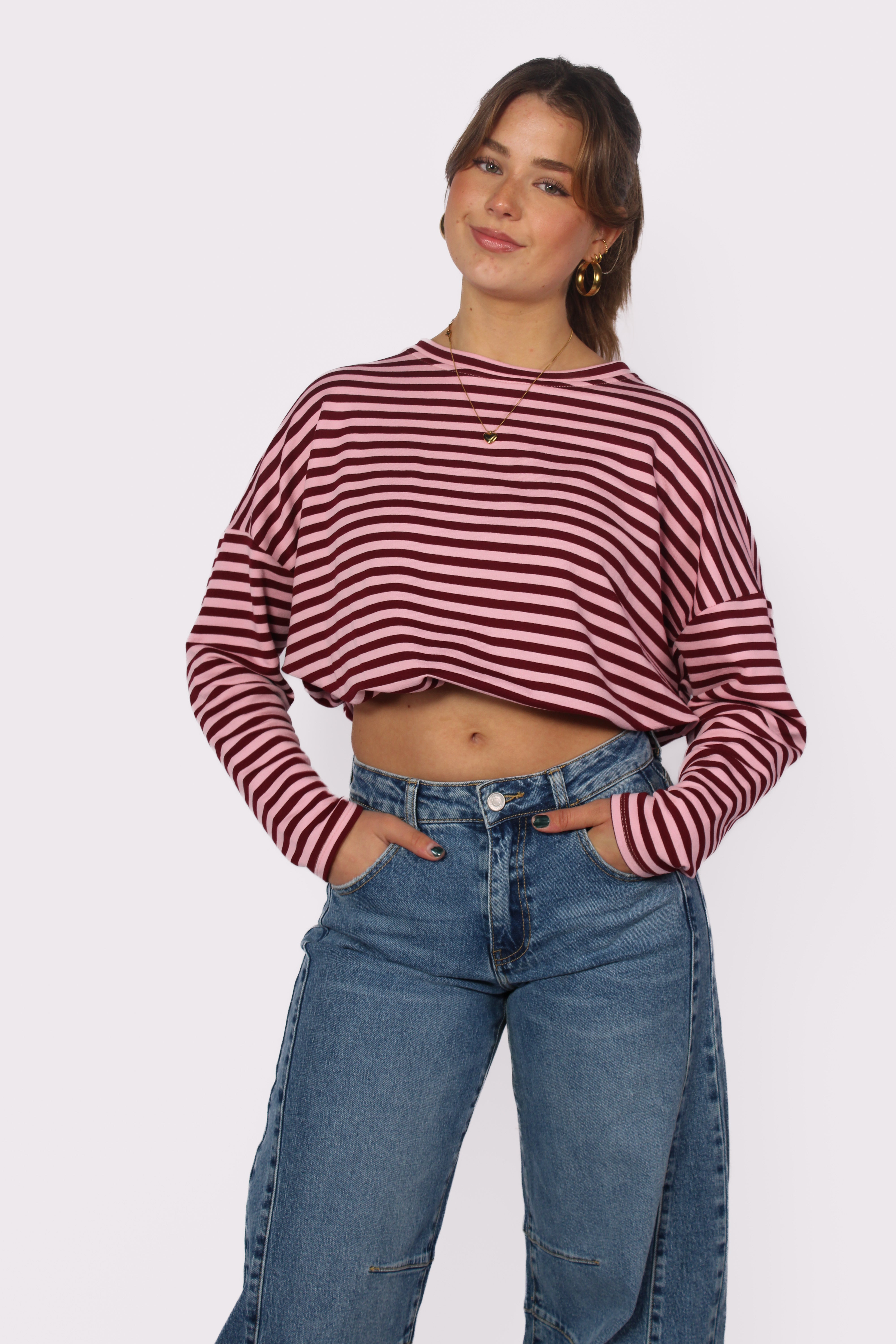 STRIPES LONG SLEEVE - PINK