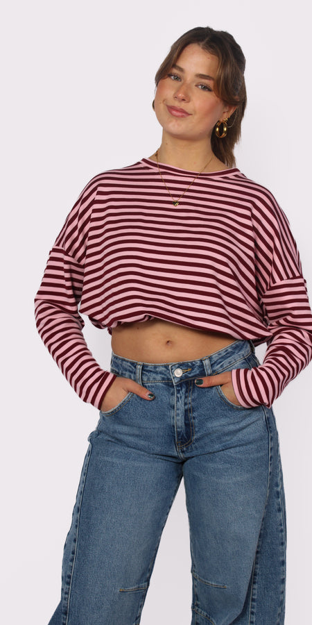 STRIPES LONG SLEEVE - PINK