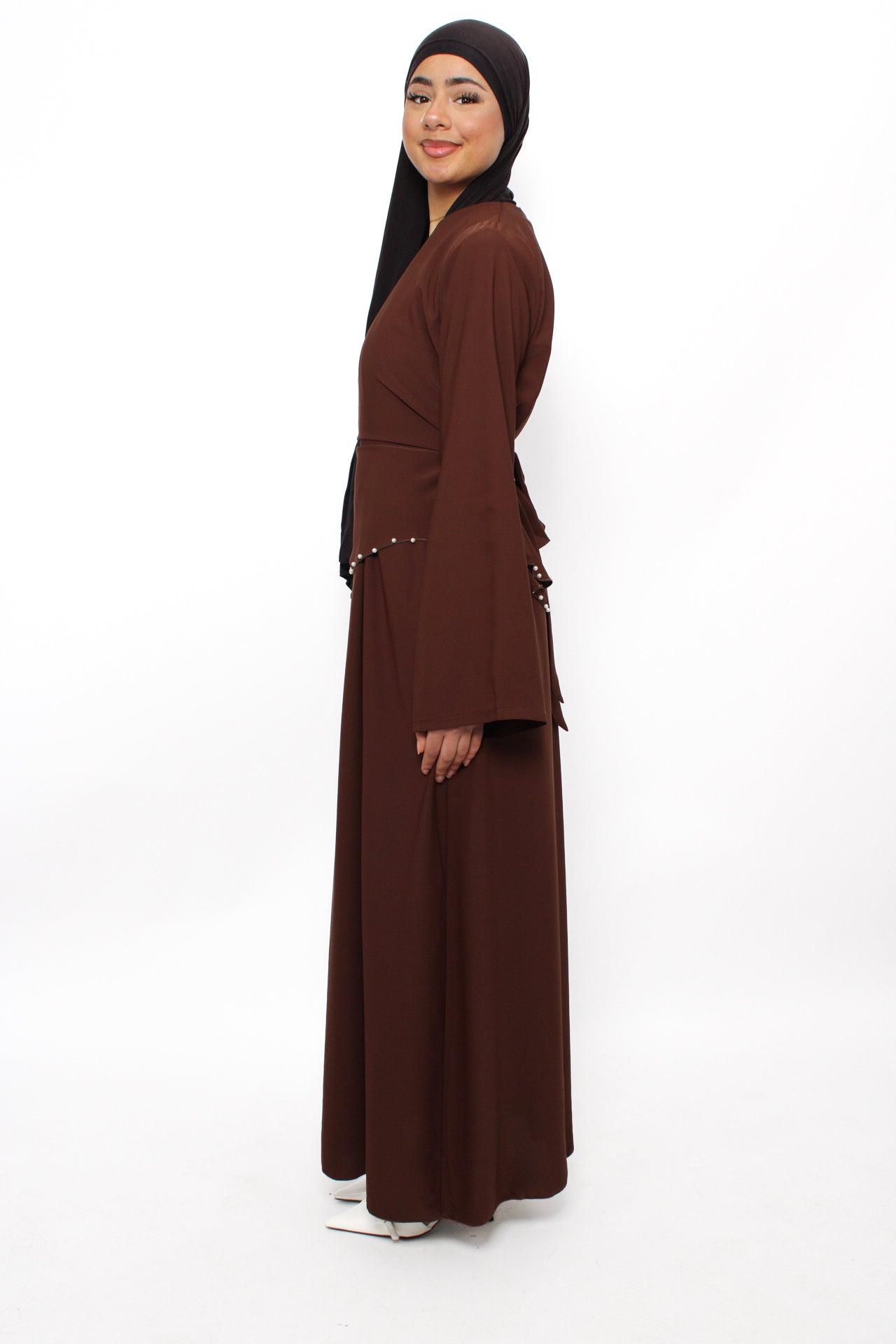 MARWA DRESS - BROWN
