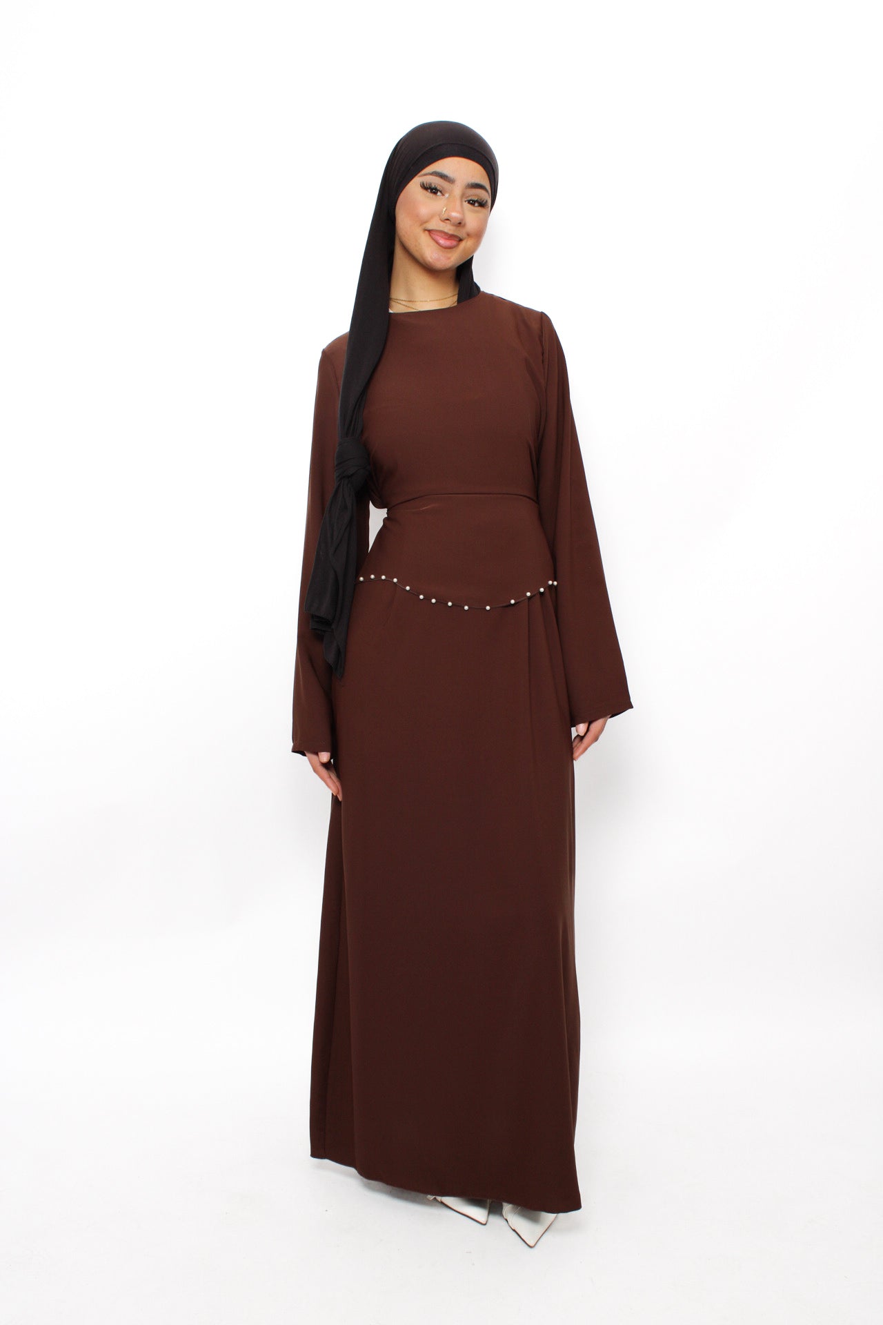 MARWA DRESS - BROWN