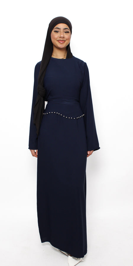 MARWA DRESS - NAVY