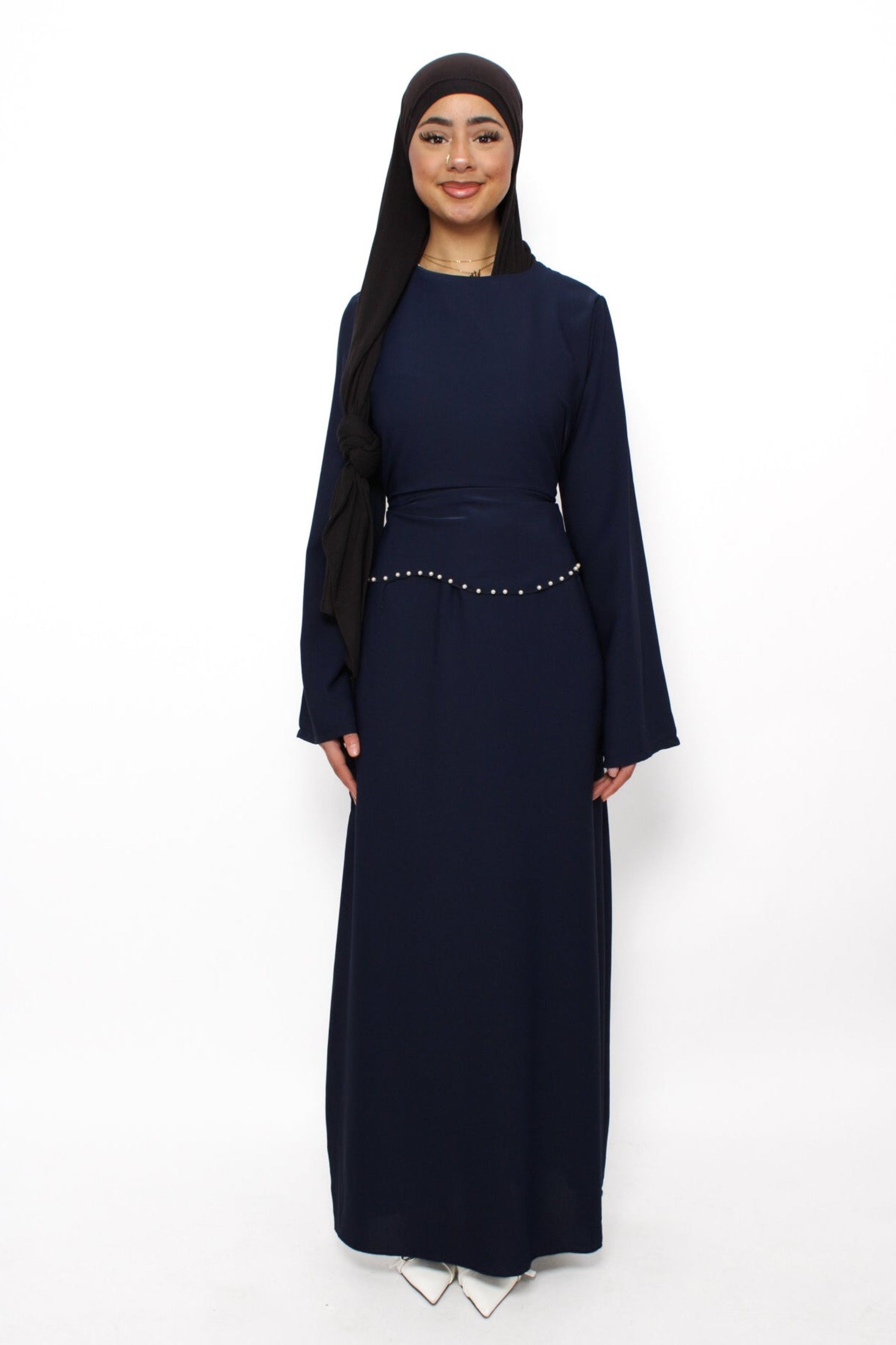 MARWA DRESS - NAVY