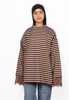 STRIPED LACE LONGSLEEVE