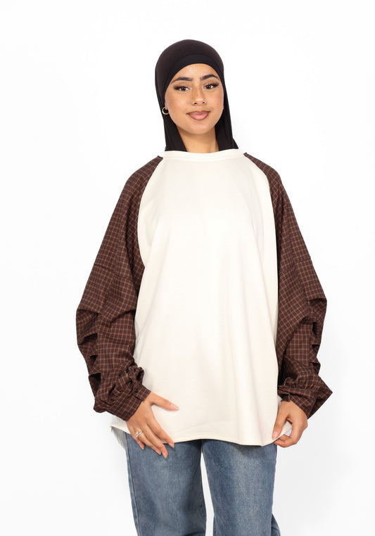 ALARA CHECKERED SWEATER