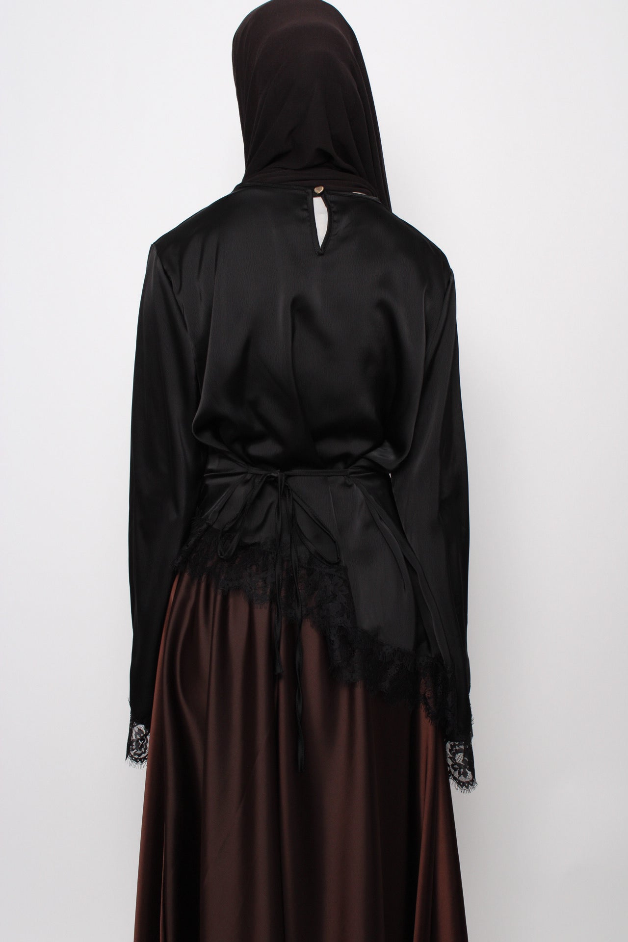 AYA LACE TOP - BLACK