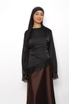 AYA LACE TOP - BLACK