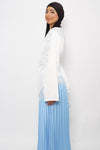 AYA LACE TOP LONG - WHITE