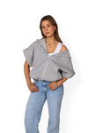 SLEEVELESS HOODIE - GREY MARL