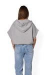 SLEEVELESS HOODIE - GREY MARL