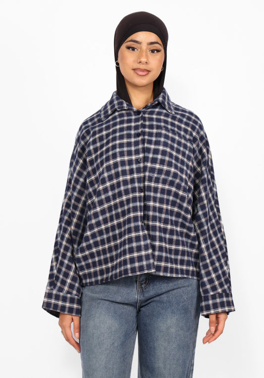GIORGIA CHECKERED BLOUSE