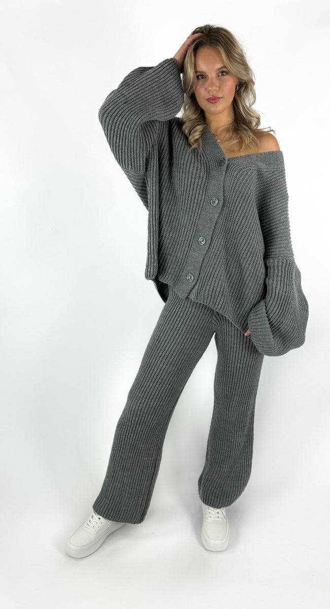 '' TALL '' SANA SET DARK GREY CHUN