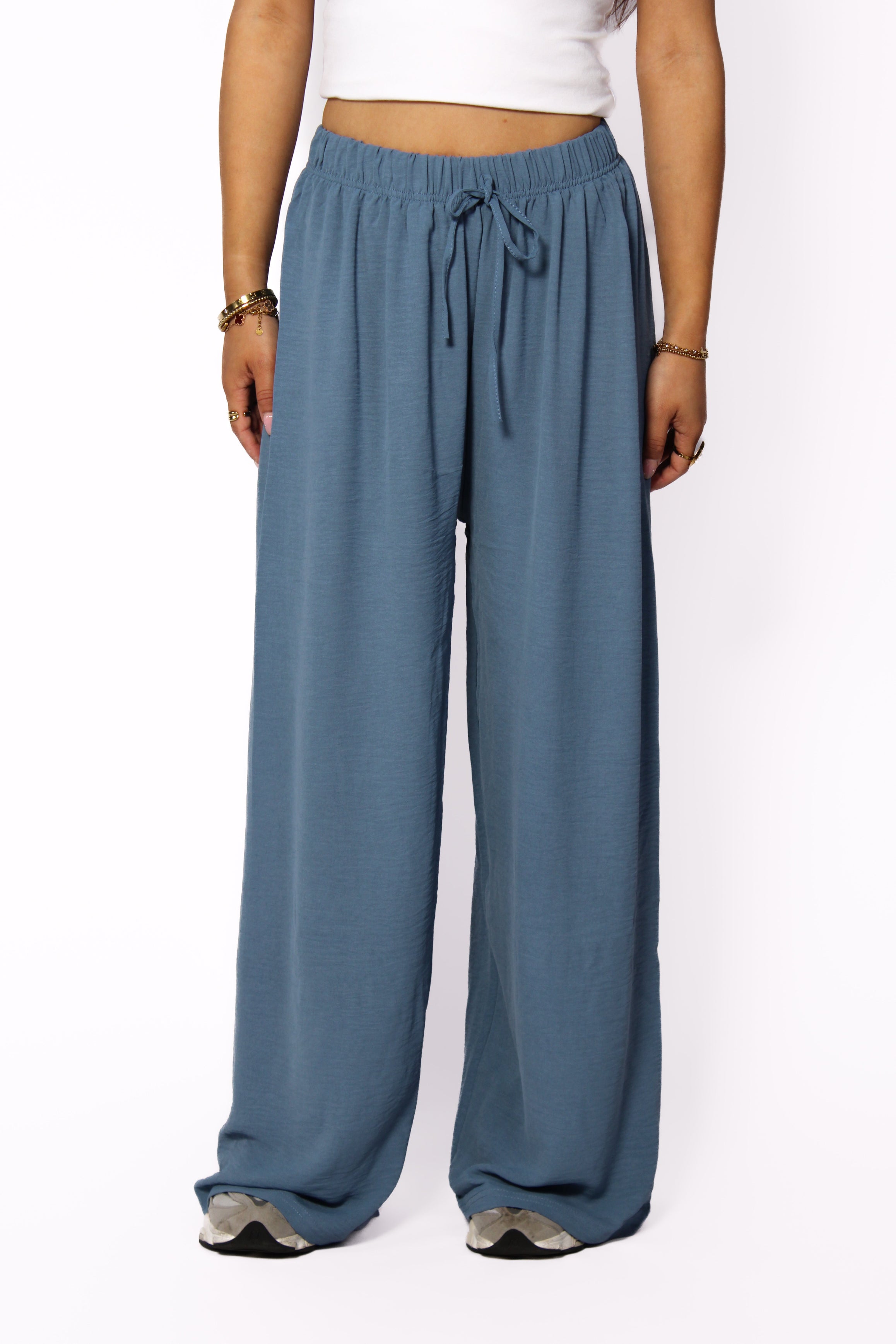 SOFT FLOW PANTS - DENIM BLUE
