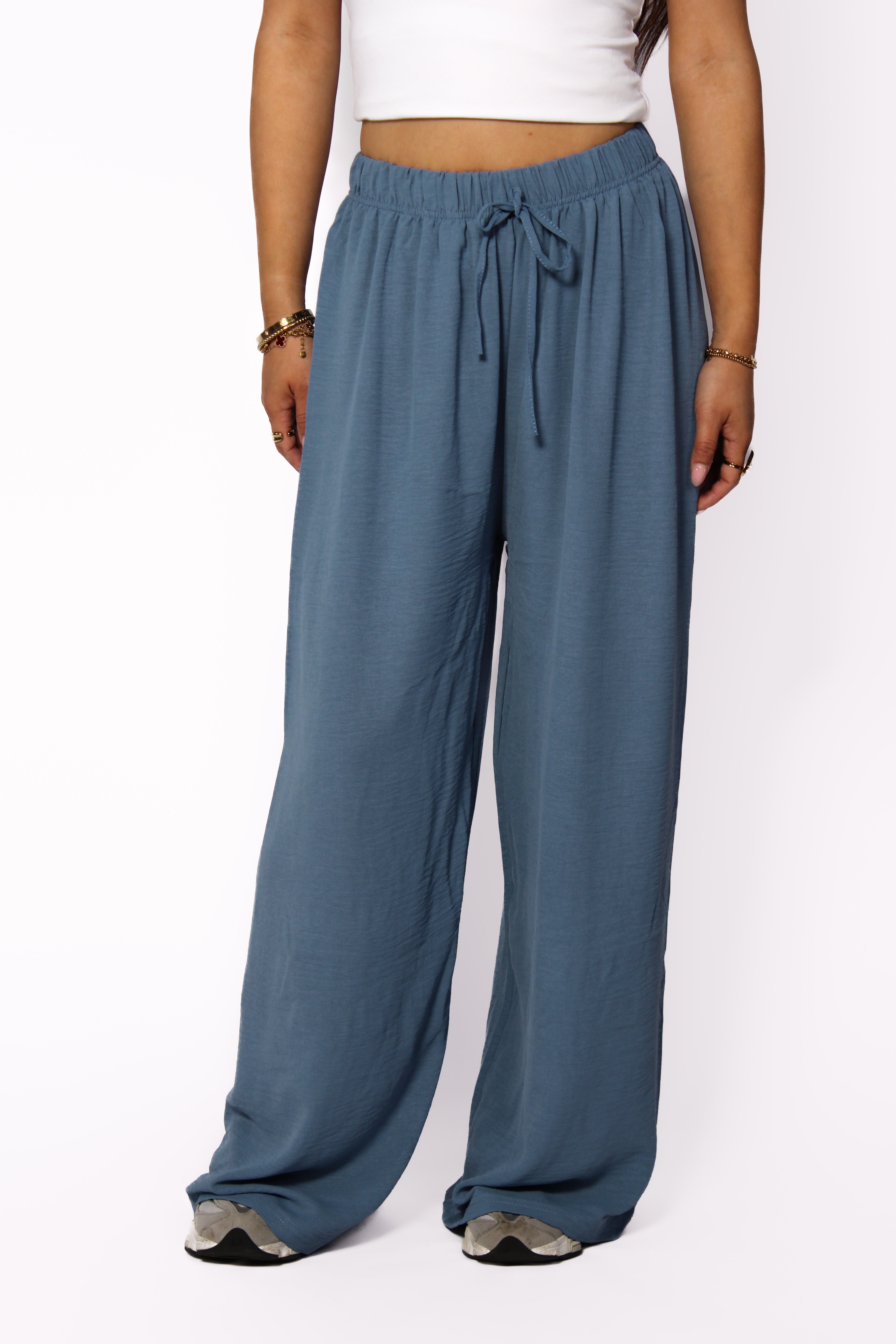 SOFT FLOW PANTS - DENIM BLUE