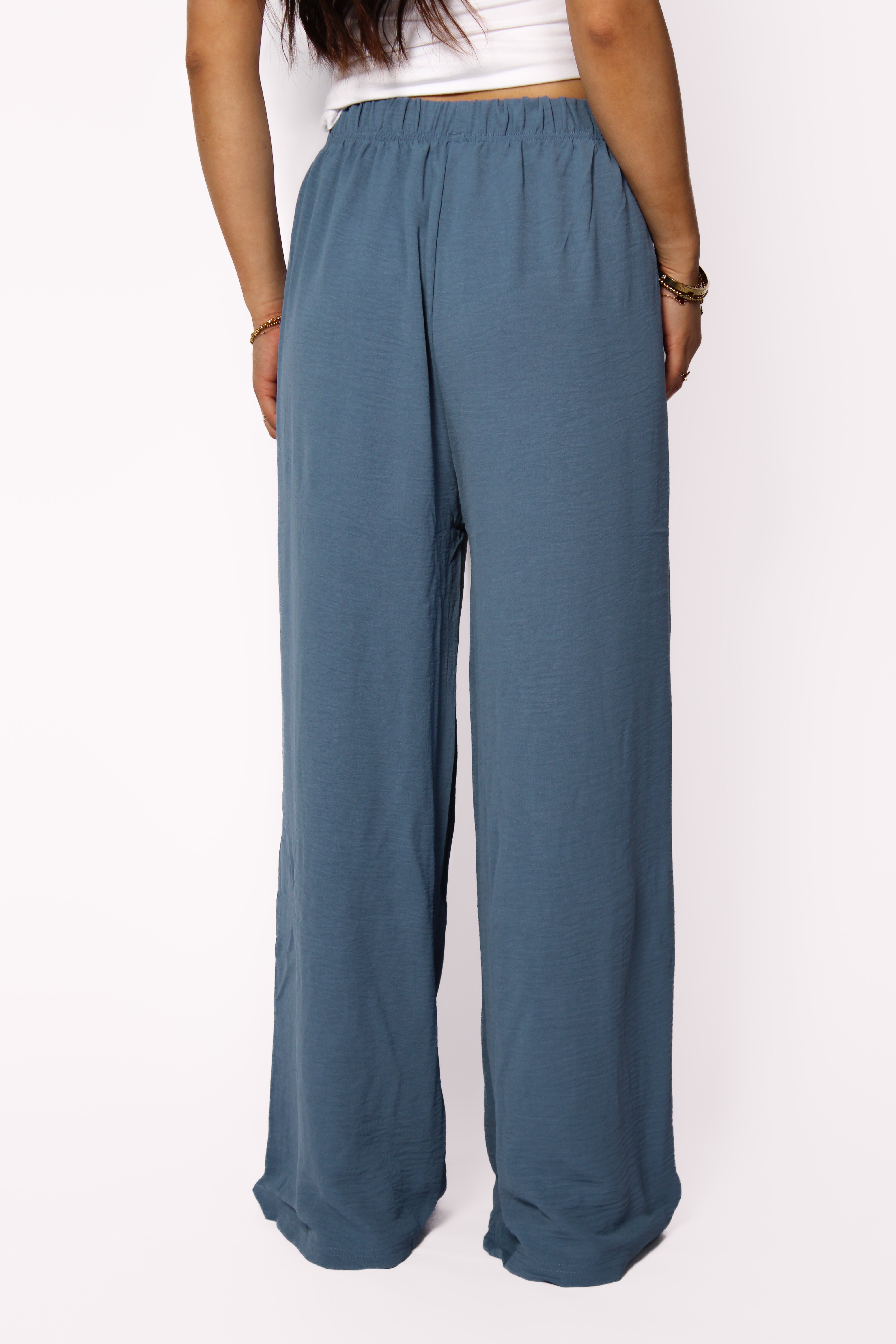 SOFT FLOW PANTS - DENIM BLUE