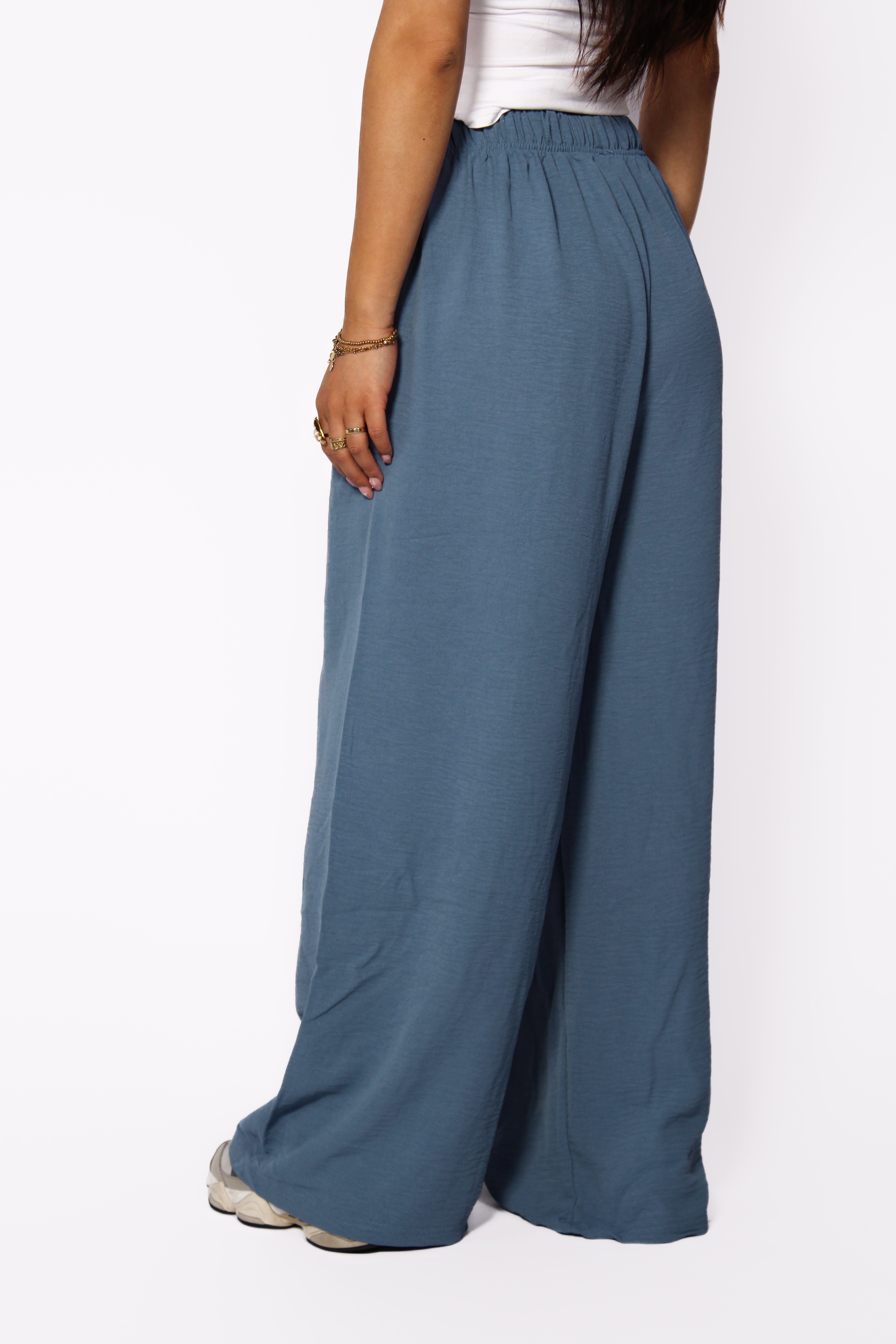 SOFT FLOW PANTS - DENIM BLUE
