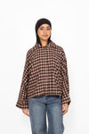 GIORGIA CHECKERED BLOUSE