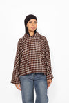 GIORGIA CHECKERED BLOUSE