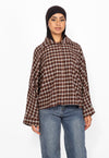 GIORGIA CHECKERED BLOUSE