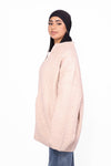 OVERSIZED CABLE ZIPPER KNIT