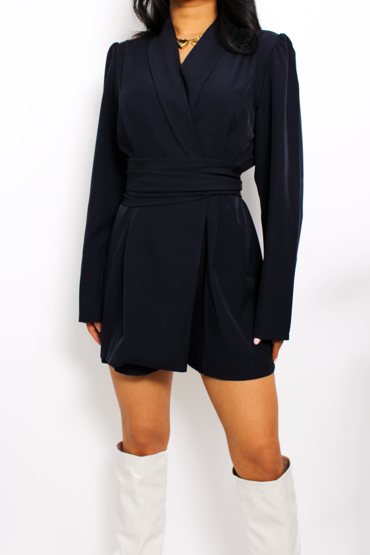 ZARA PLAYSUIT - NAVY