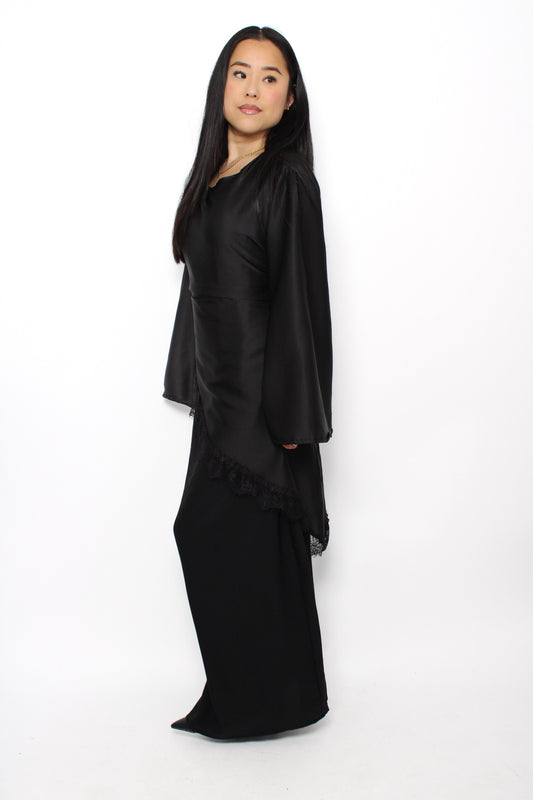NOOR LACE DRESS - BLACK