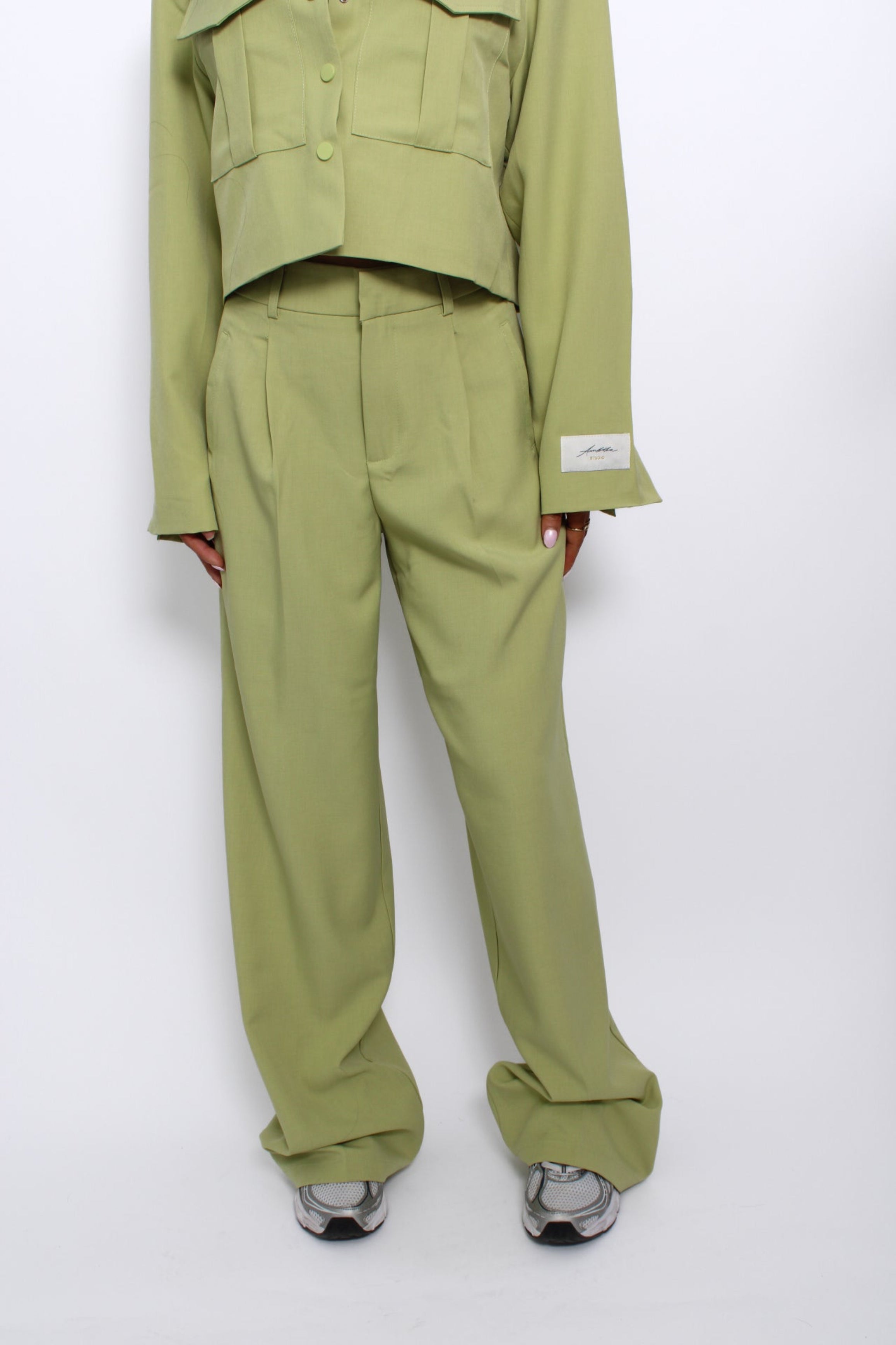BEAU PANTS - LIME GREEN