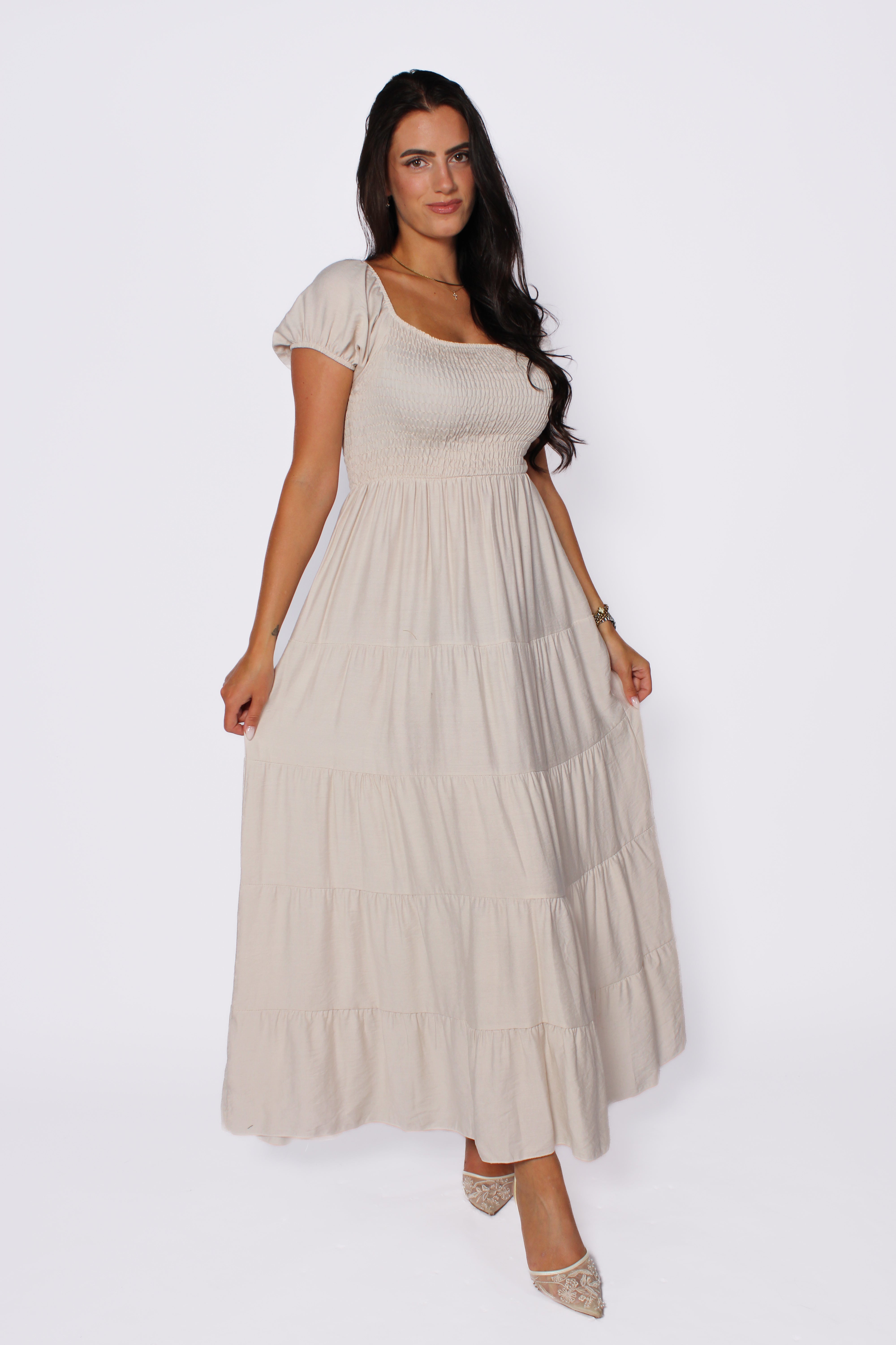JANE MAXI DRESS - BEIGE