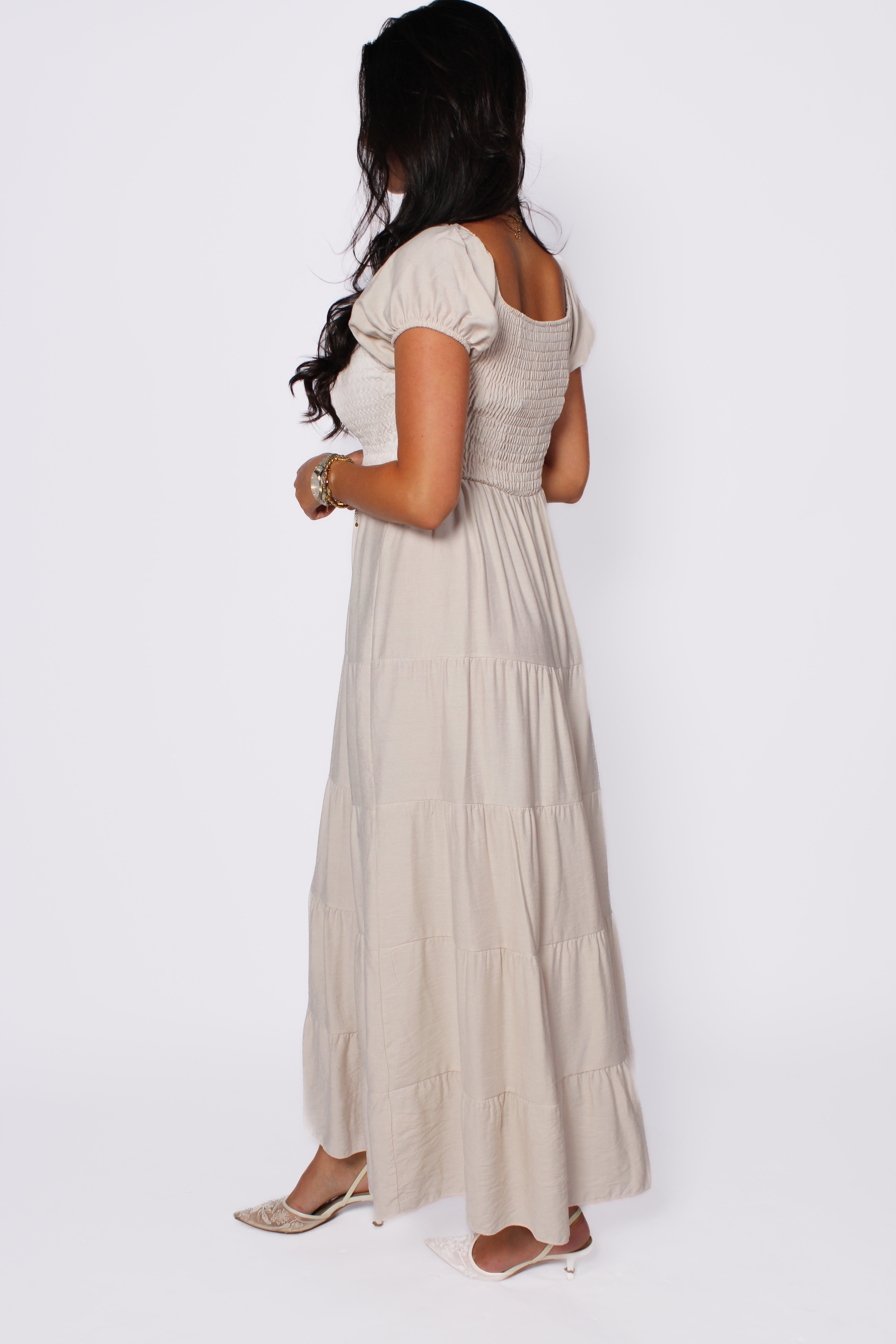 JANE MAXI DRESS - BEIGE