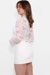 MIDNIGHT LACE TOP