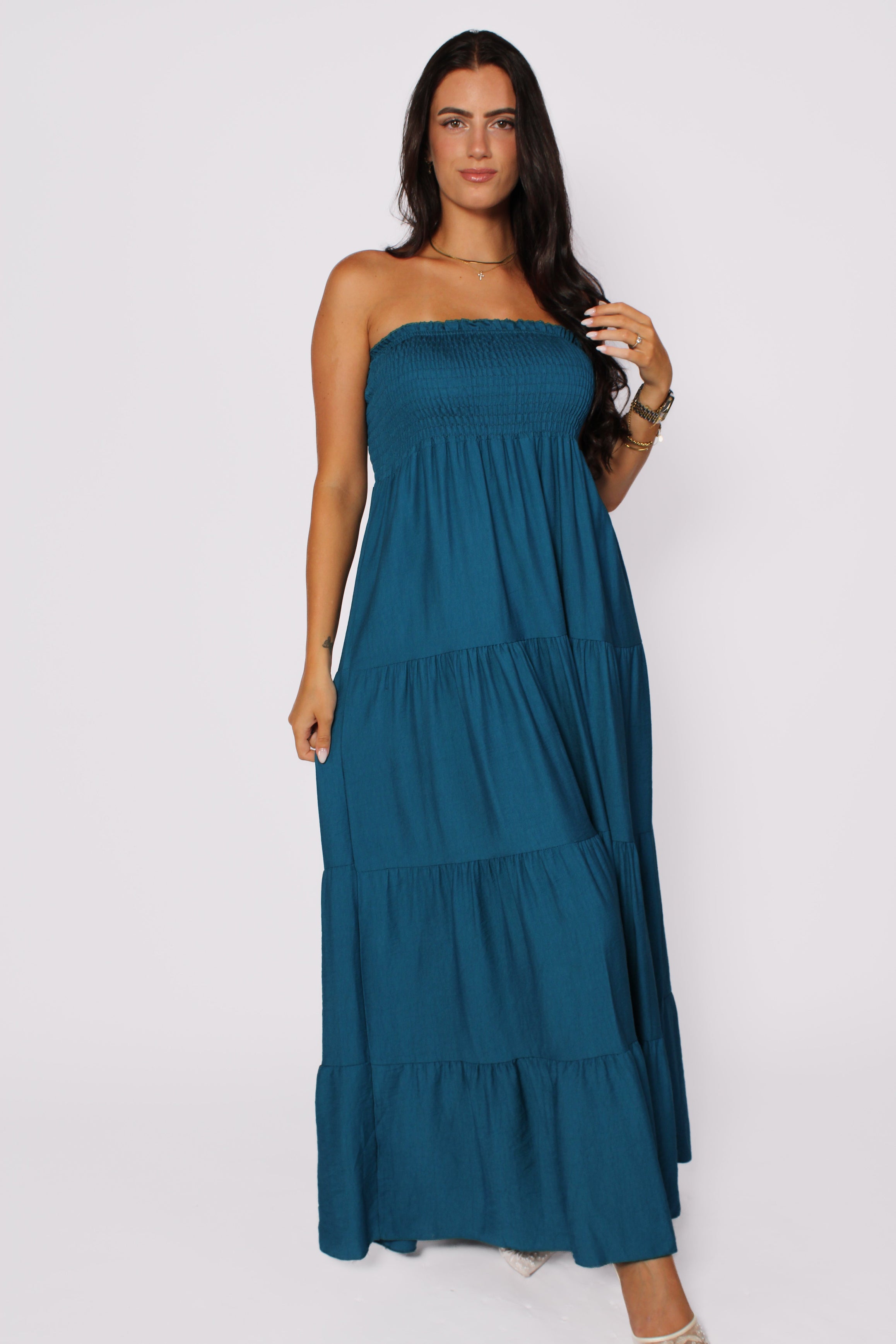 MADISON DRESS - PETROL