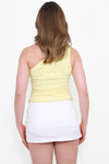 SHIMMER ONE SHOULDER TOP