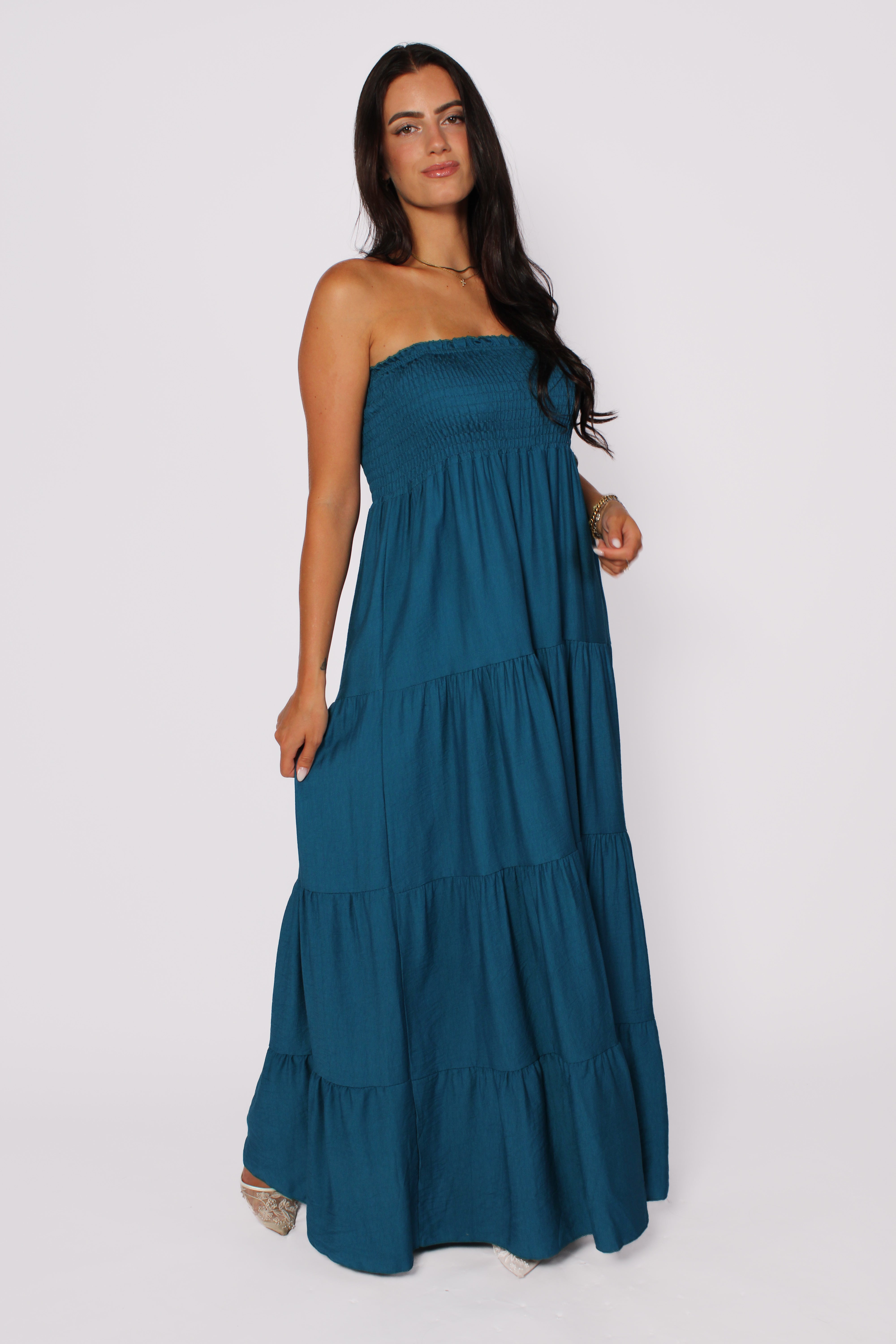 MADISON DRESS - PETROL