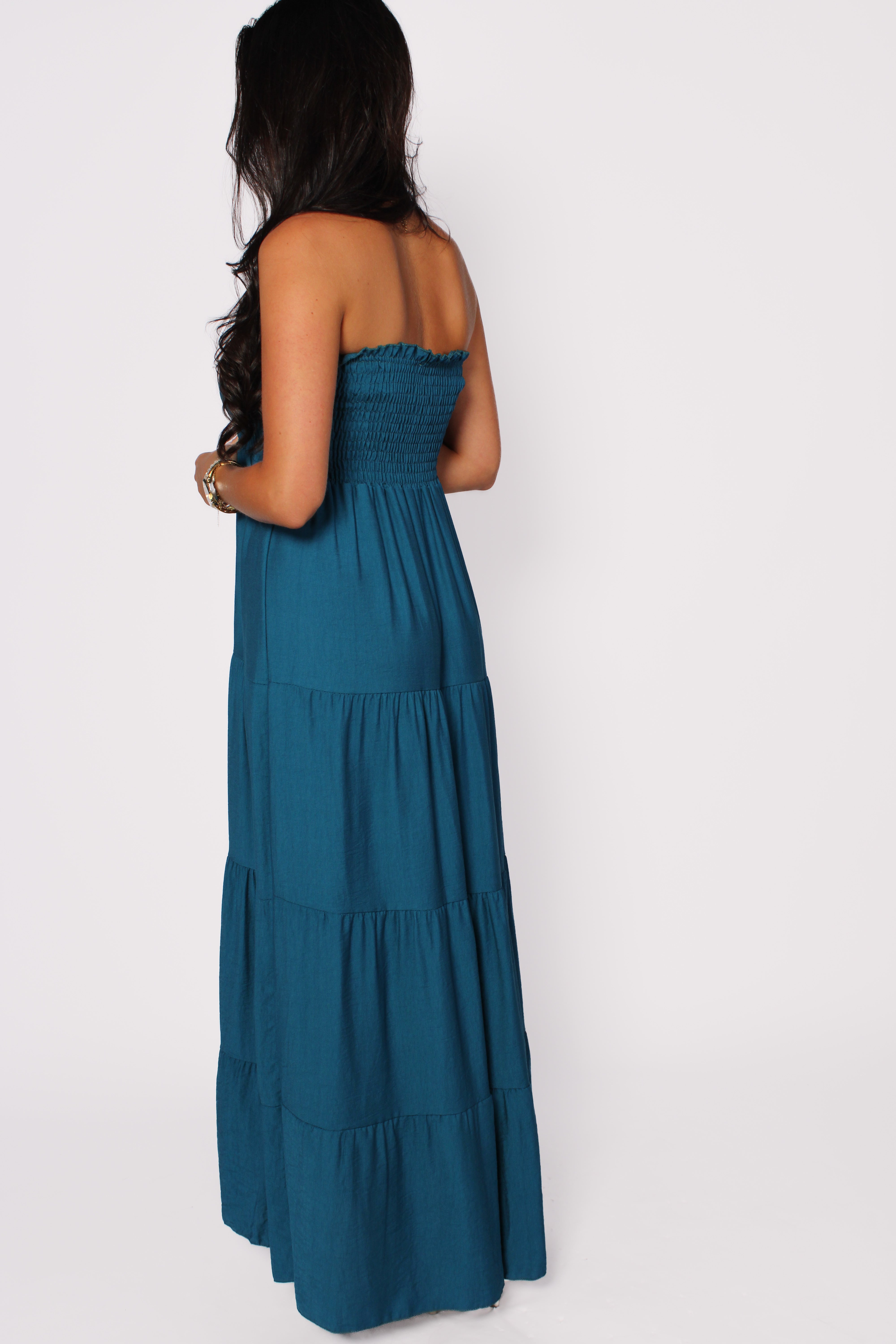 MADISON DRESS - PETROL