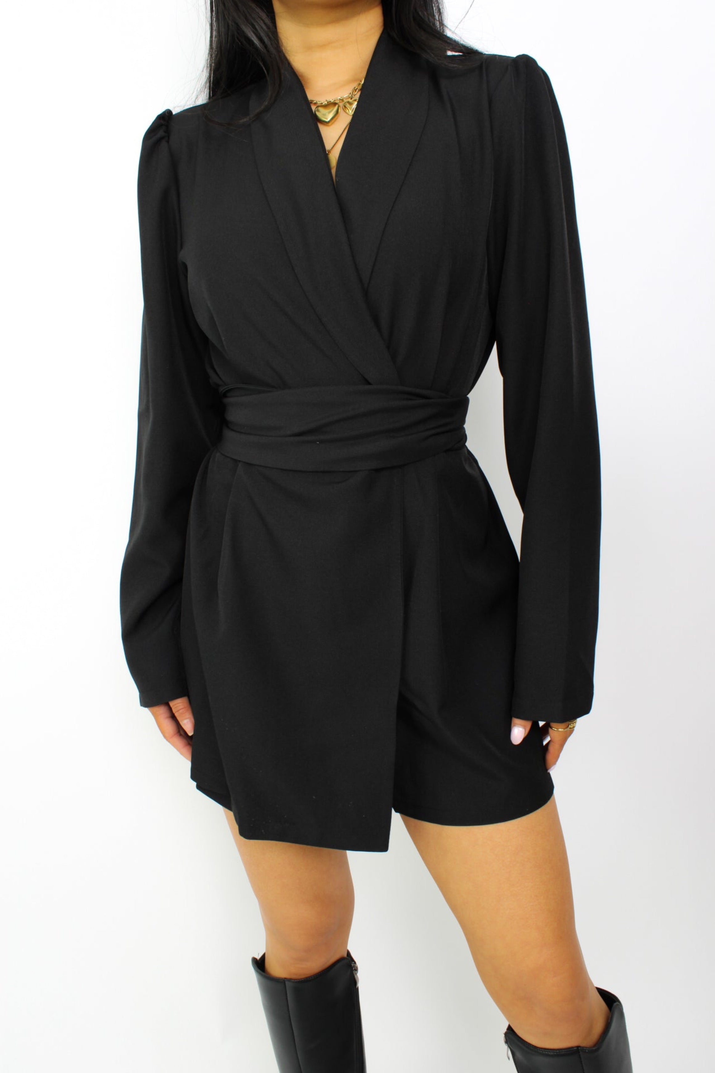 ZARA PLAYSUIT - BLACK