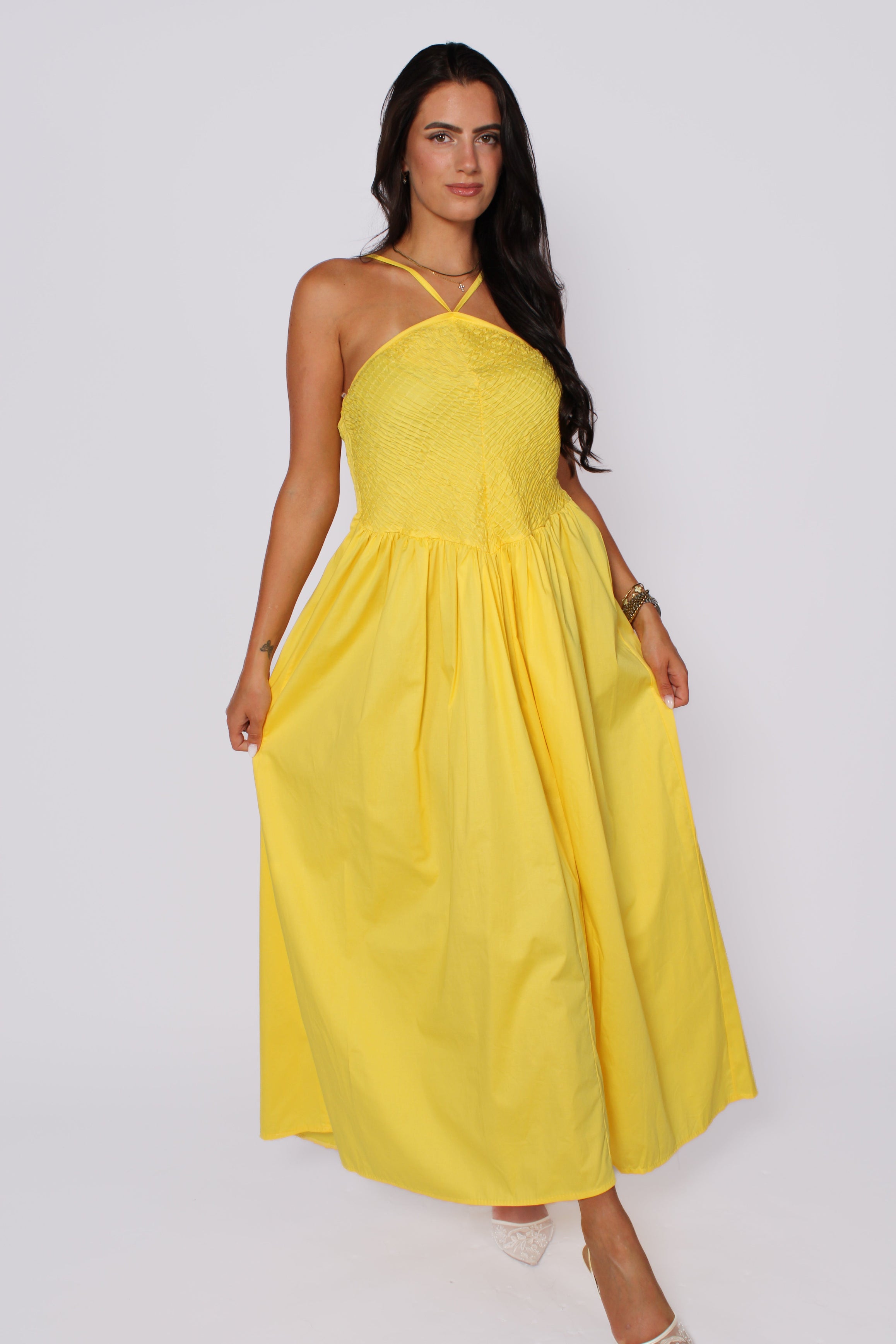 LILY DRESS - YELLOW